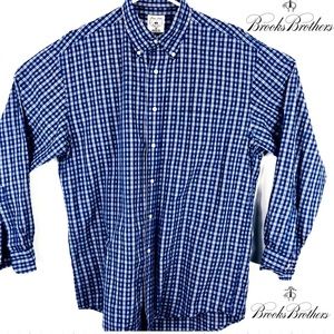 Brooks Brothers Blue Plaid Button Down